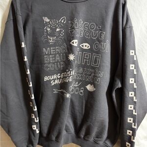 Gray Graphic women’s Clare V Sweatshirt